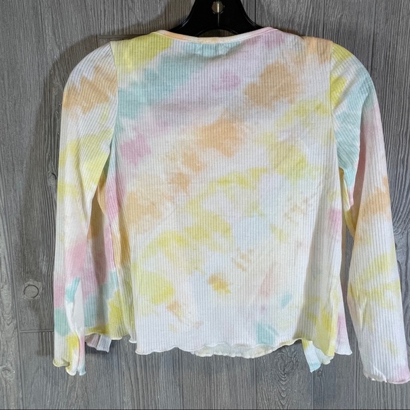 LOVE, FIRE Kids' Cardigan & Tank Set In Rainbow Stripe NWT Medium - Picture 4 of 6